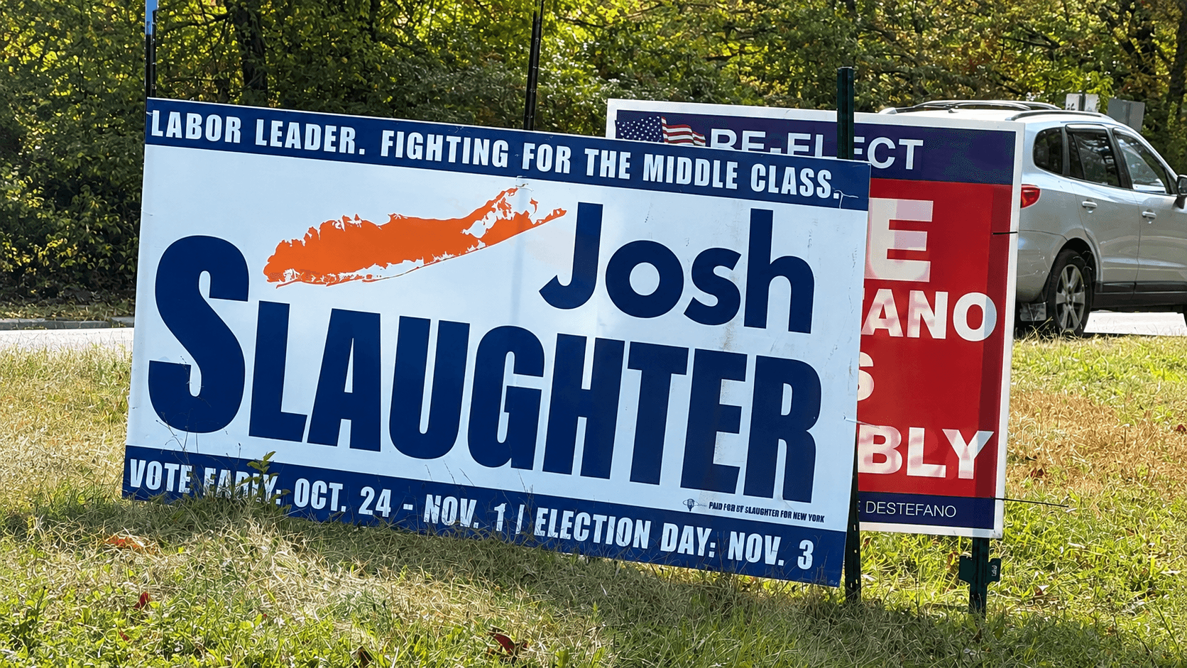Slaughter Under Fire in Campaign Sign Scandal