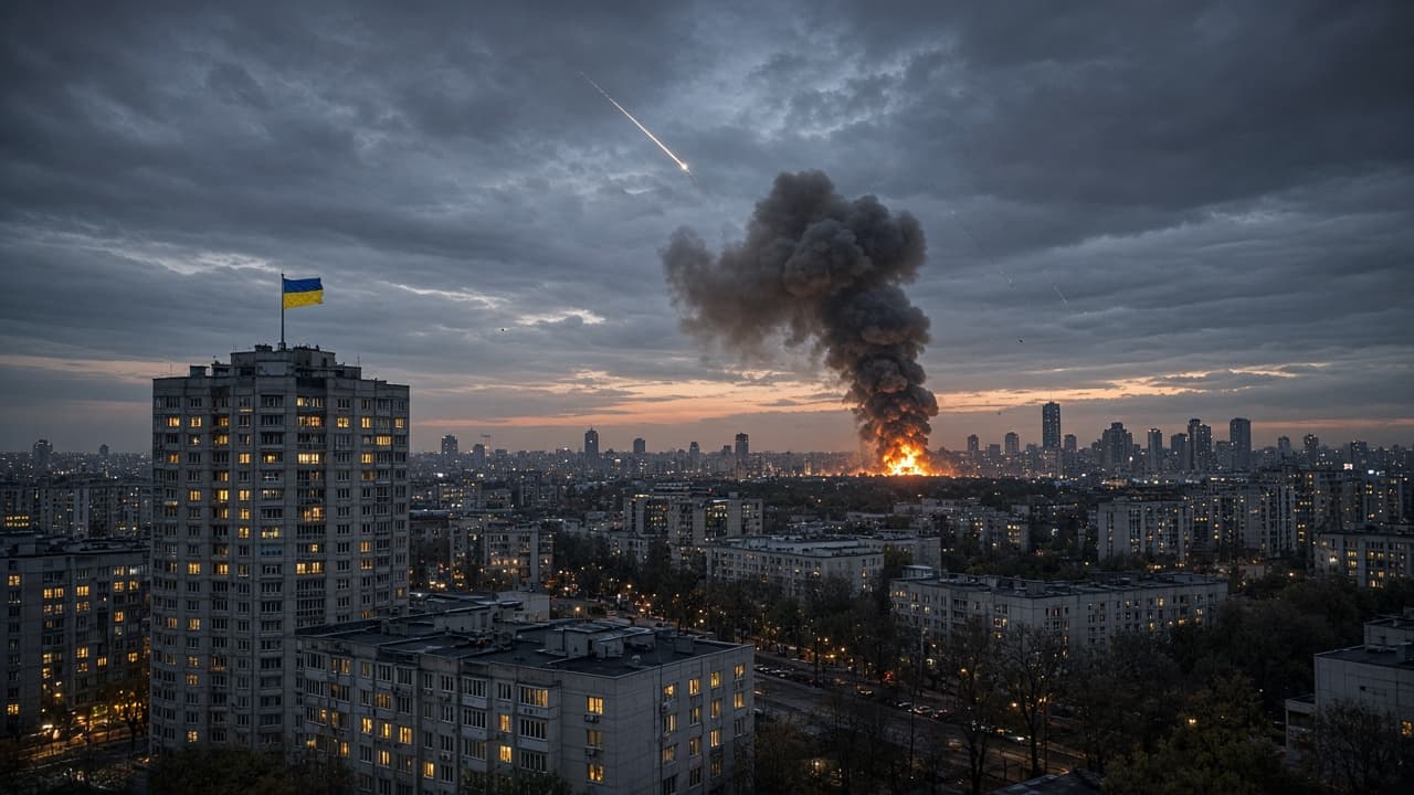 Russia Launches Mass Drone and Missile Strike Across Ukraine