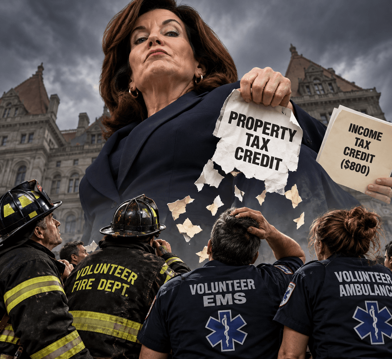 EMS Volunteers Decry Hochul Tax Break Switcheroo