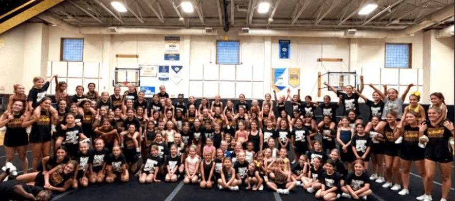 Nearly 100 Future Cheerleaders Have a Day