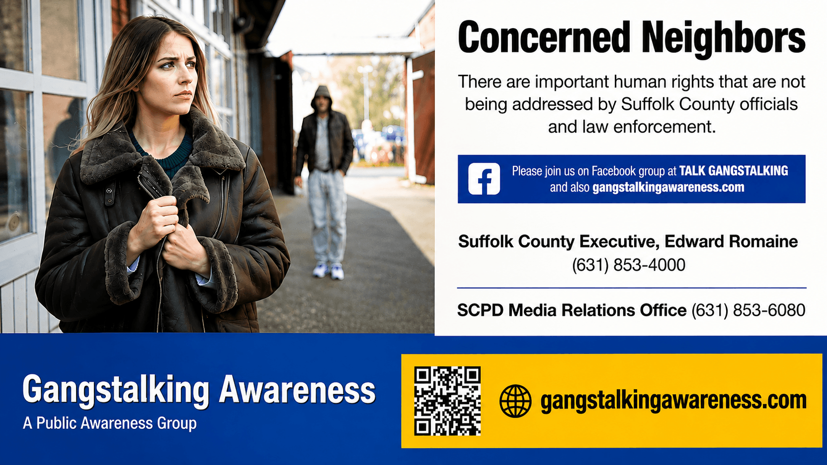 Mailer Raises Gangstalking Claims Across Suffolk
