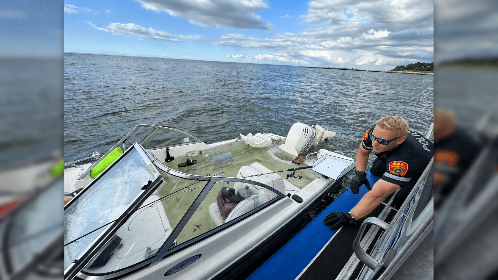 Sound Rescue: Cops Save 5 From Sinking Boat