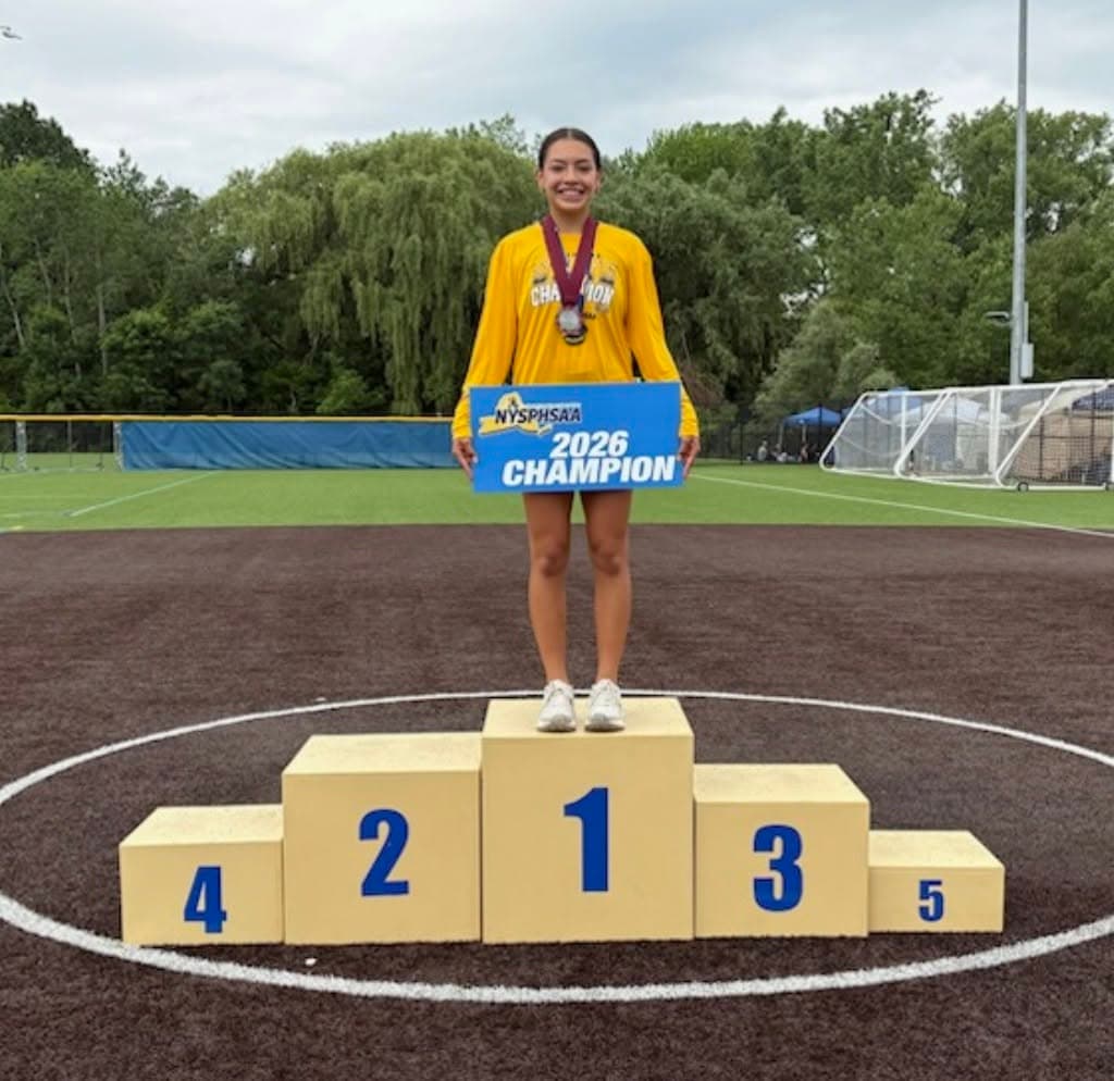 Sachem's Bella Galeas Captures NYS Pentathlon Championship