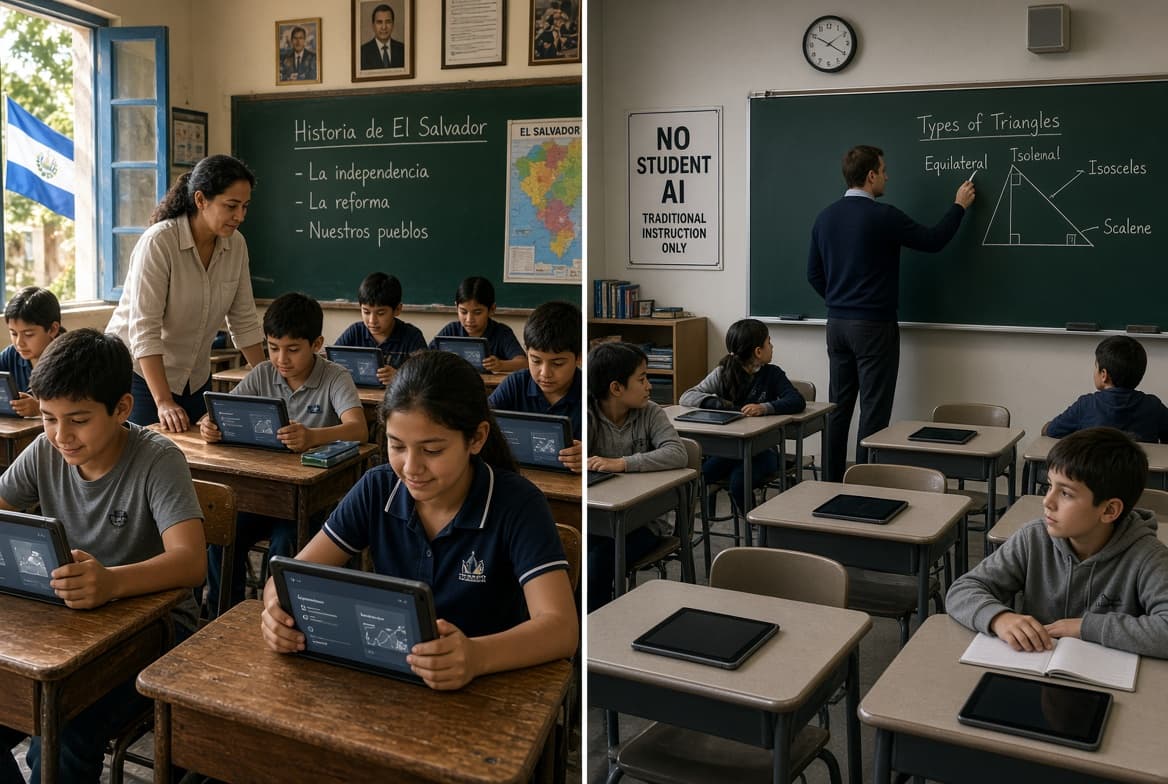 El Salvador Expands Classroom AI Tutors After Pilot Scores Rise; New York Restricts Student Use