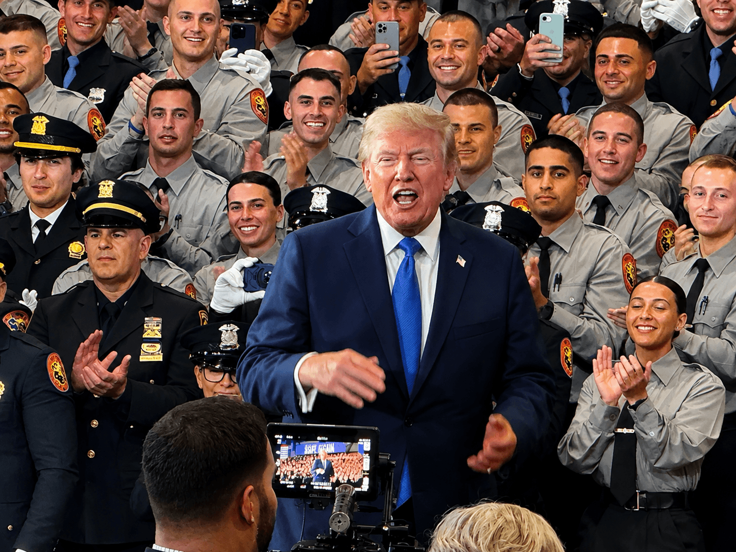 Trump Talks Crime, Economy and Immigration on Long Island