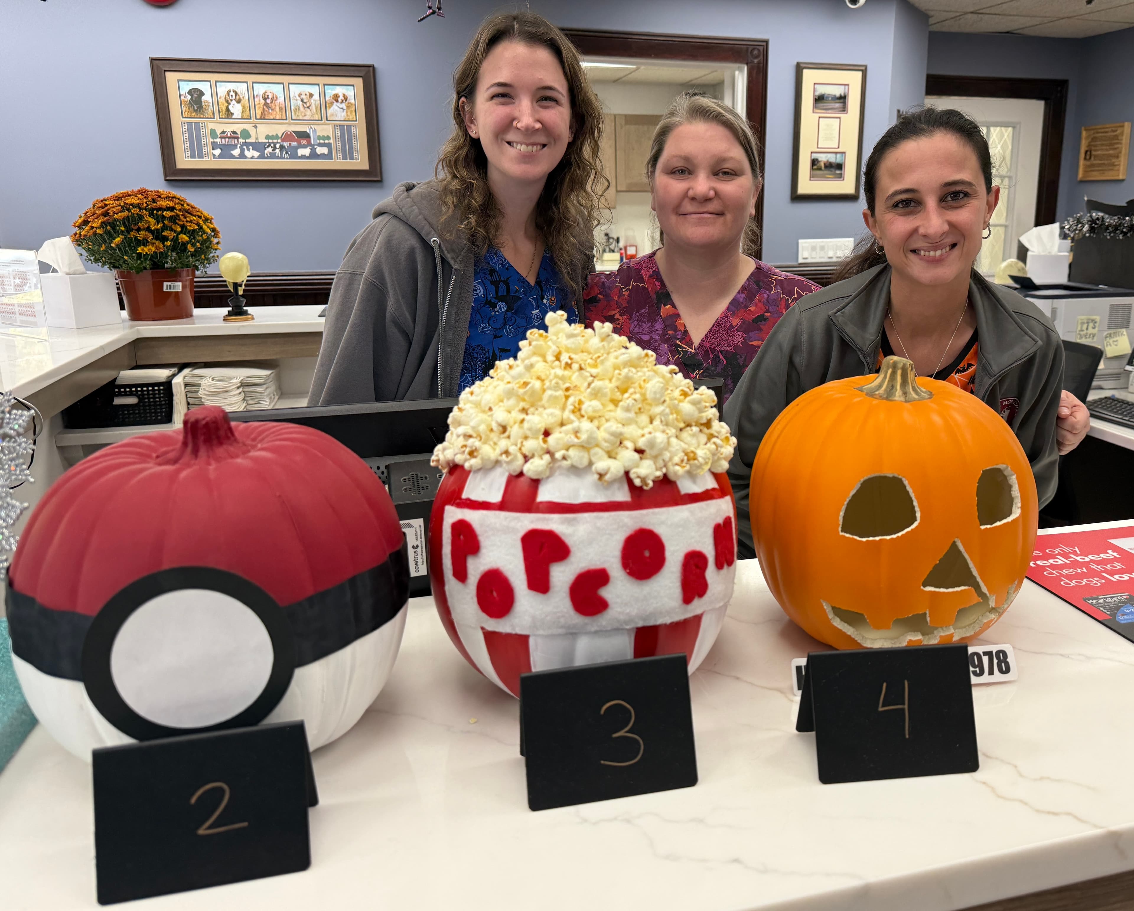 Pumpkins Go Hollywood at Center Moriches Vet