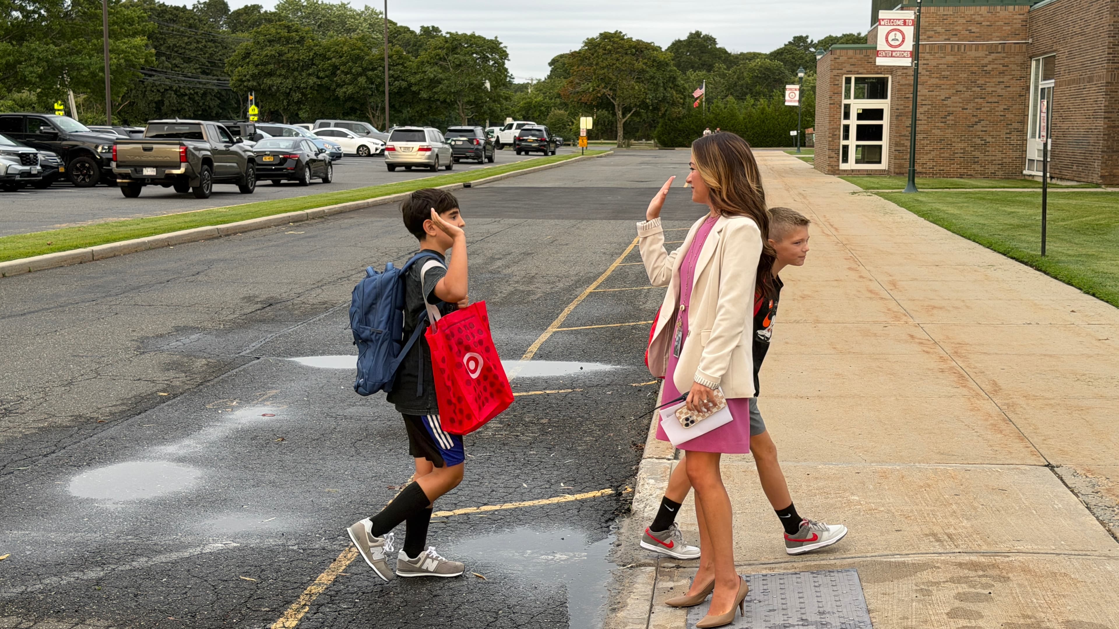 Center Moriches Students Head Back To Class