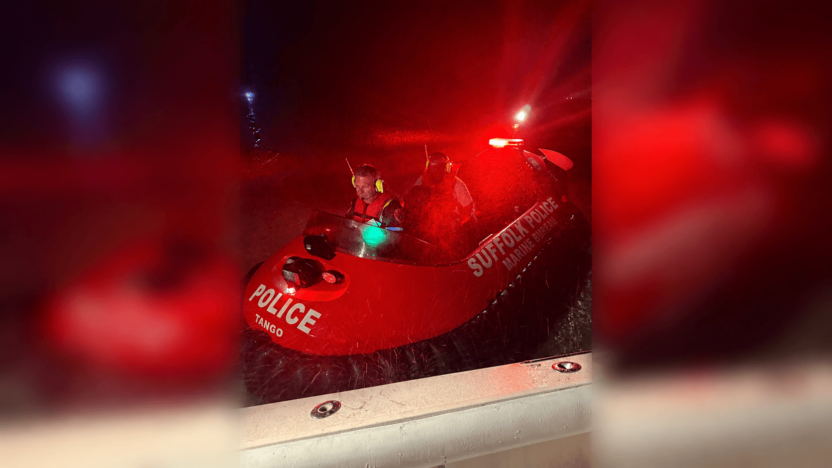 Marine Cops Rescue Family Stranded Off Fire Island