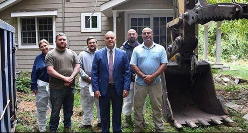Brookhaven Bulldozes and Brings Down Blighted Property