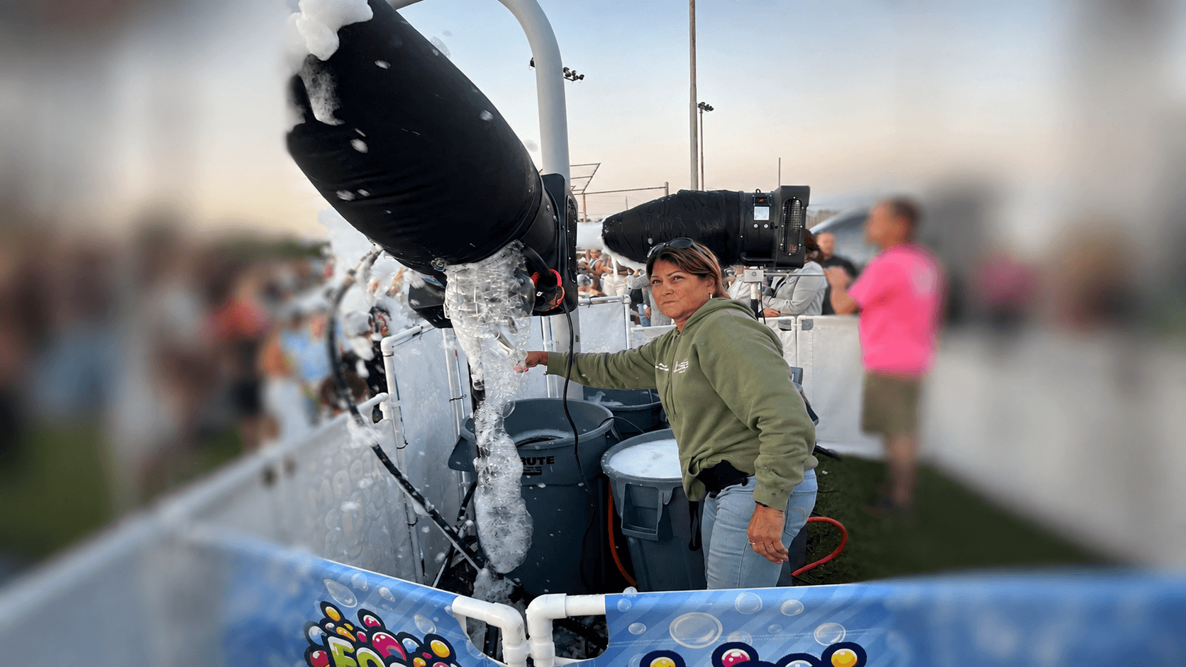 Patchogue Bids Summer Farewell With Foam Party