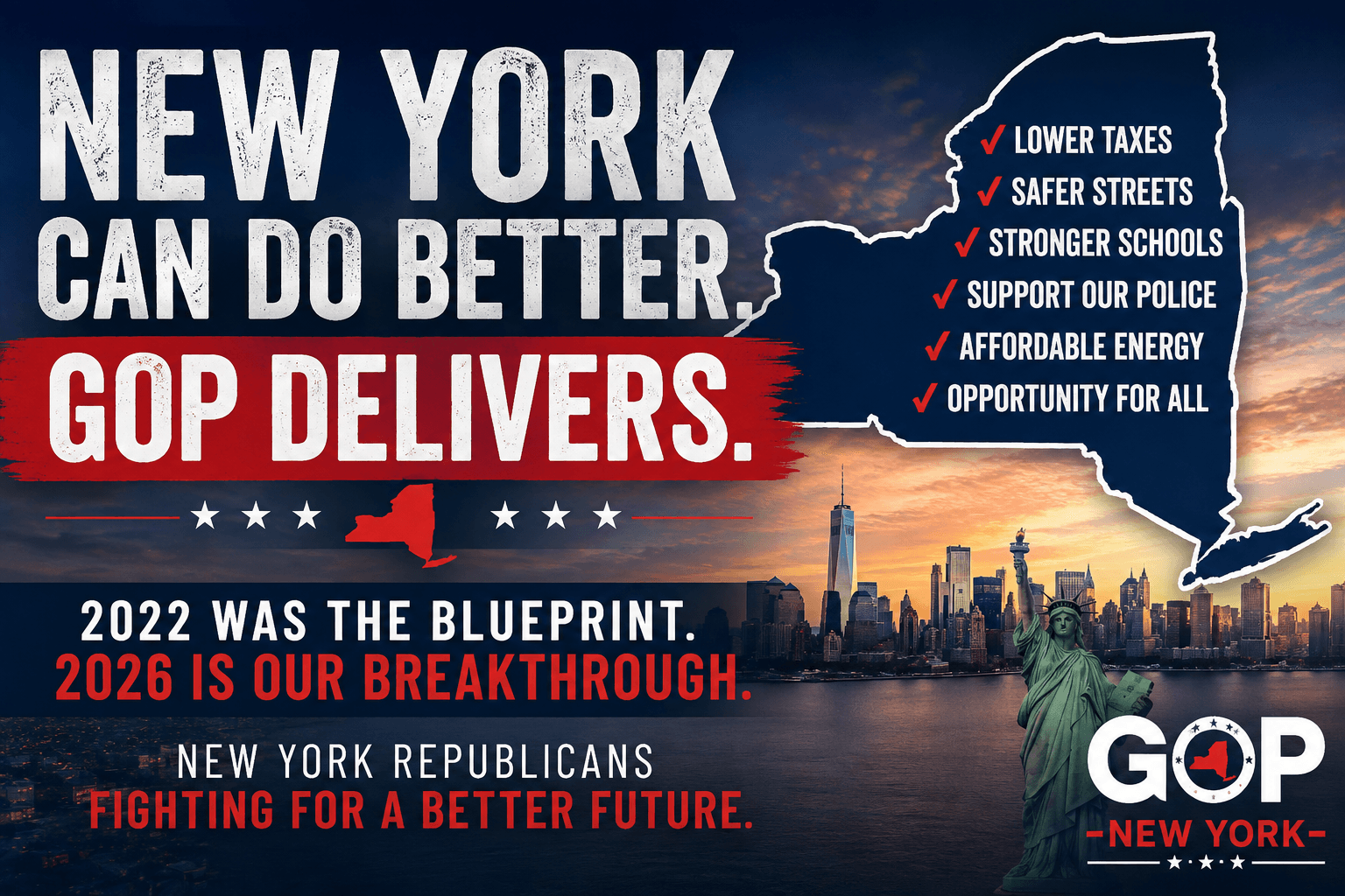 New York’s Red Warning: 2022 Was the Blueprint, 2026 Must Be the Breakthrough