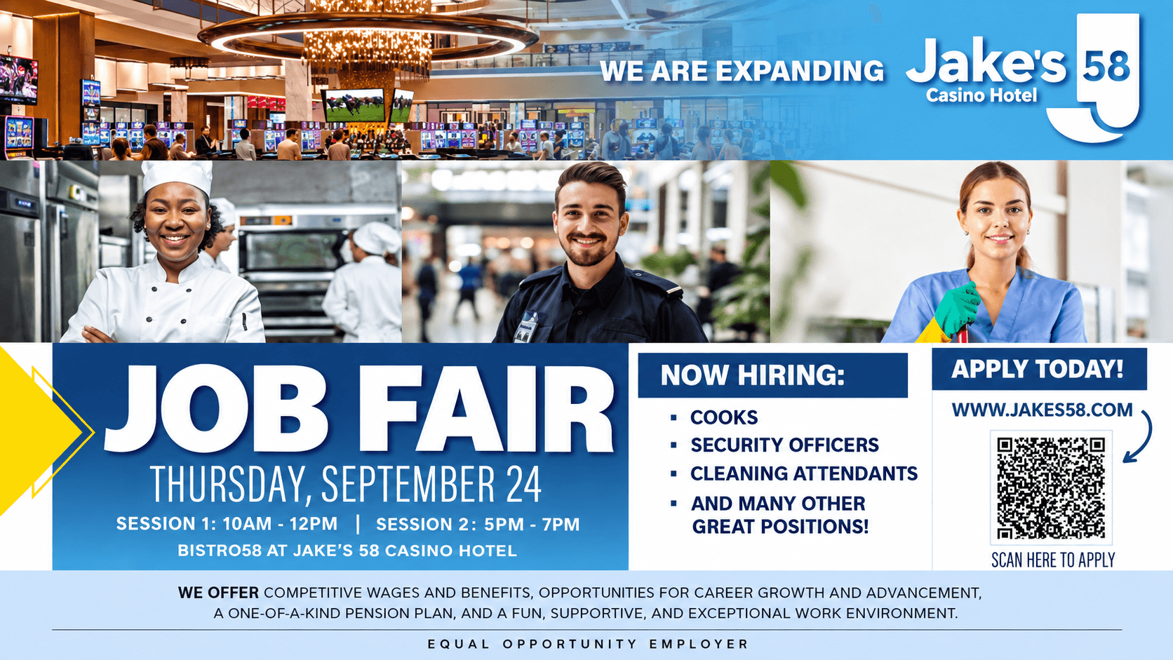Jake’s 58 Sets Job Fair as Expansion Continues