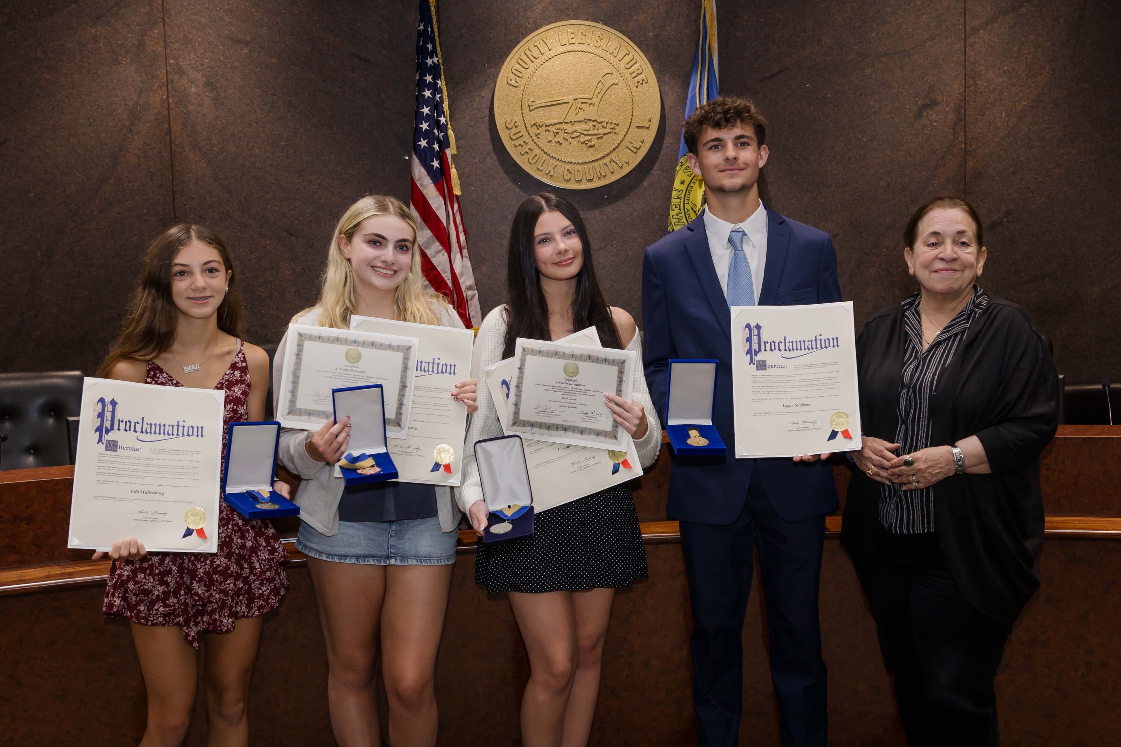 Four Suffolk Students Earn Distinguished Awards