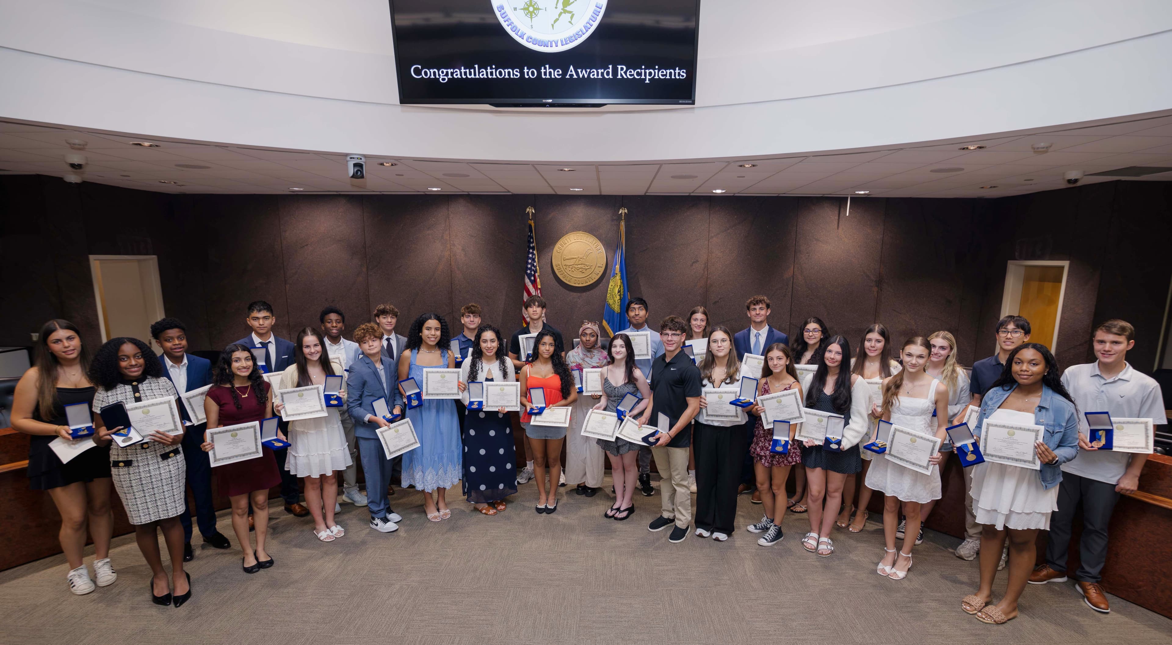 Suffolk County Legislature Honors 35 Distinguished Young Achievers