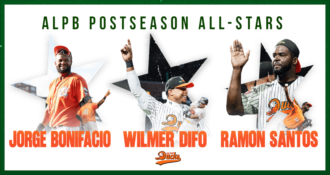 Three Long Island Ducks Earn Atlantic League Postseason All-Star Honors