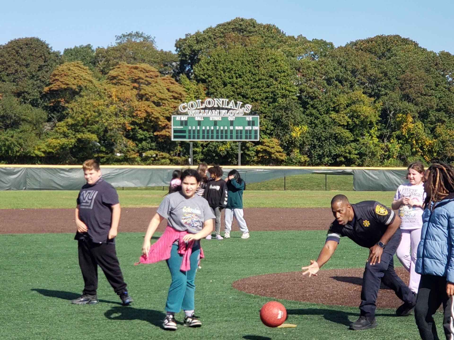 Suffolk Sheriff’s Officers and William Floyd Play Ball