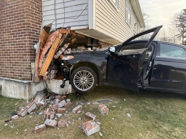 Driver's Medical Episode Sends Car Into Hauppauge Home